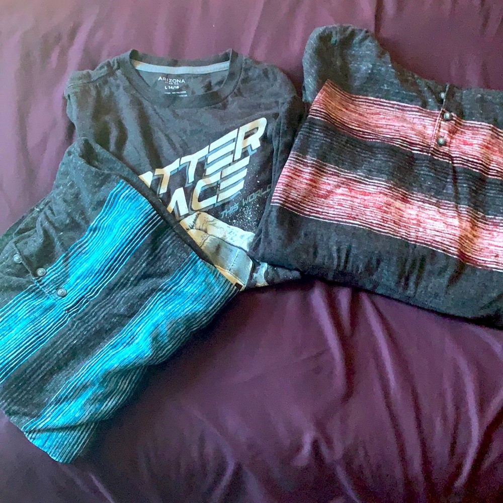 Boys shirts three shirts